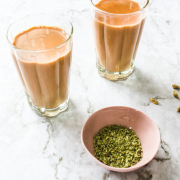 masala chai with fennel seeds
