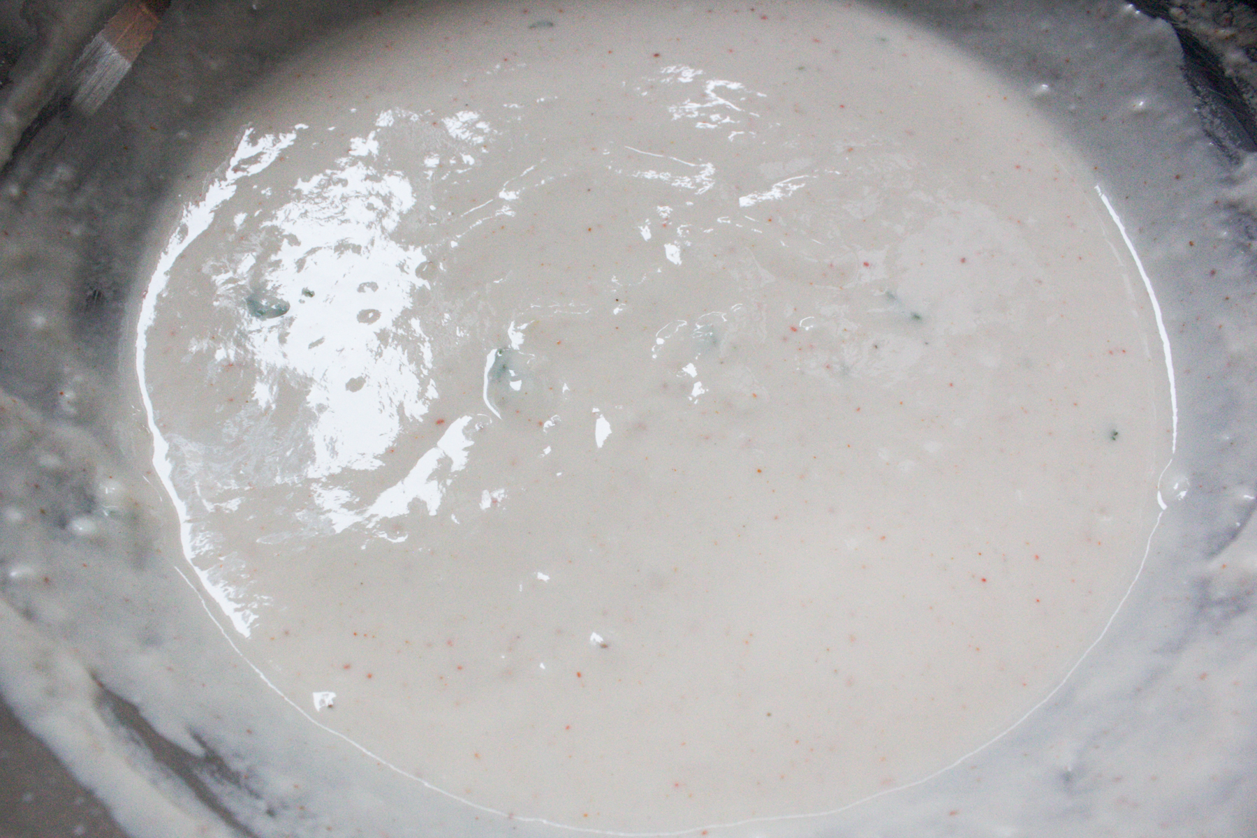 process shot of batter consistency