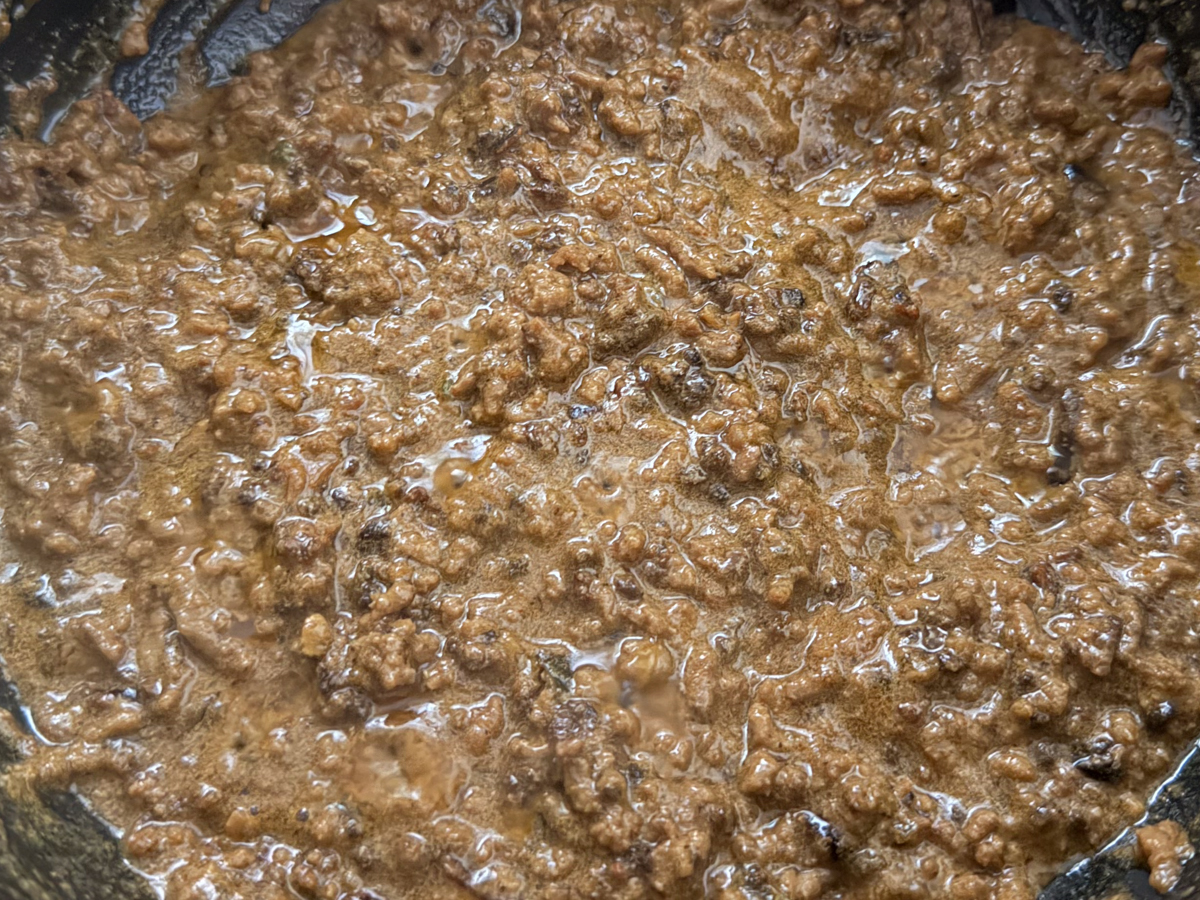 finished beef keema