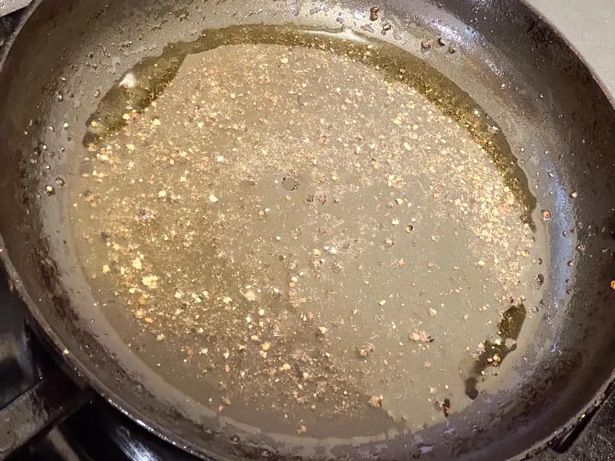 Black pepper tadka 
